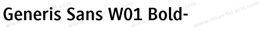 Generis Sans W01 Bold字体转换